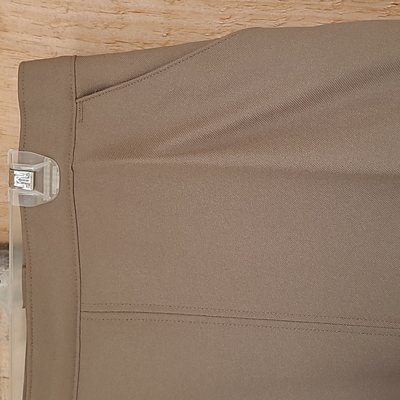 Vintage Taupe Brown 3 pc Polyester Business Suit Set Blazer Skirt Pants - Picture 5 of 11